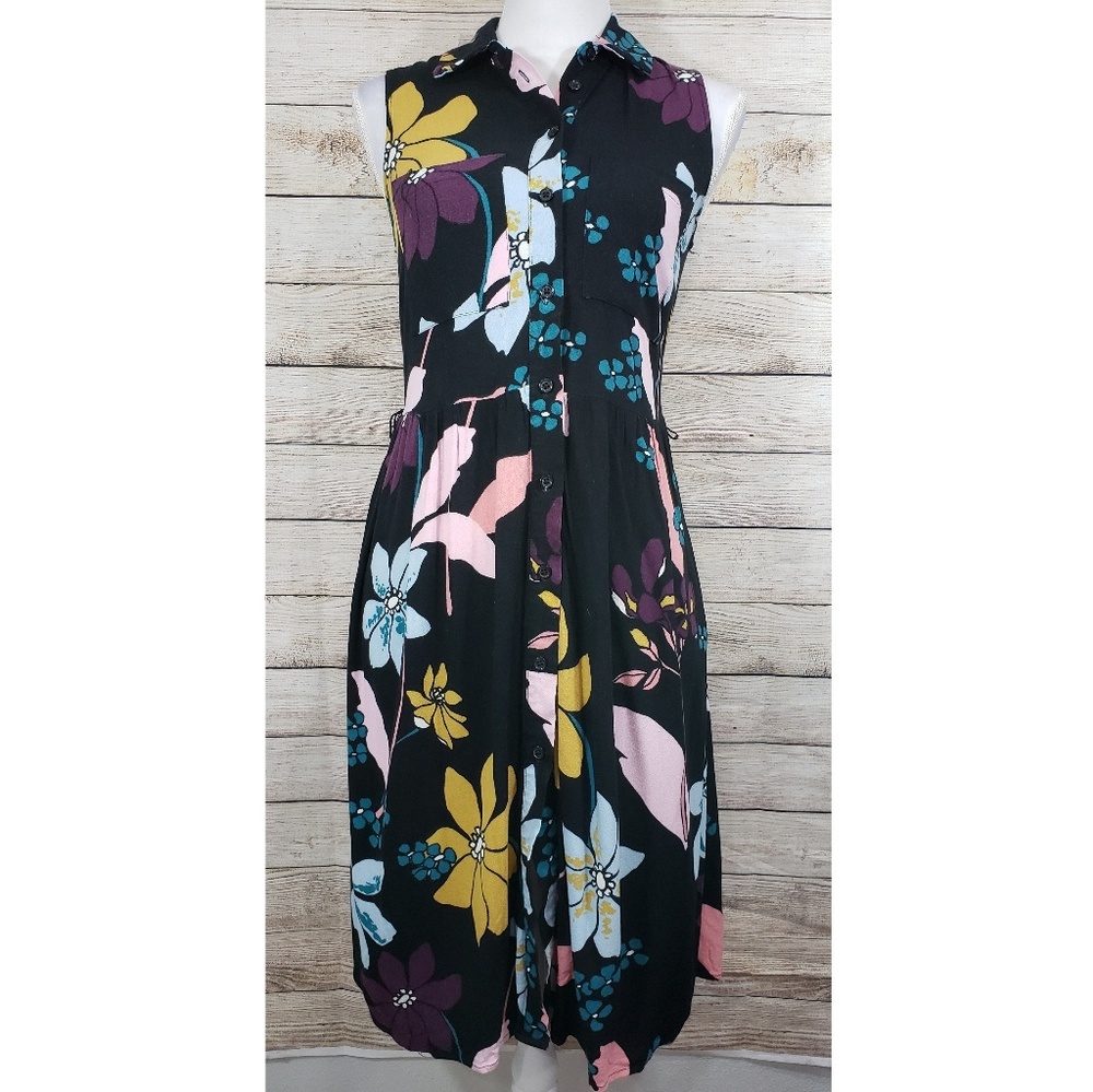Who What Wear Sleeveless Button Down Dress